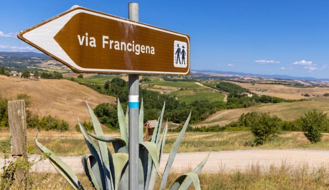 Walk along the historic Via Francigena