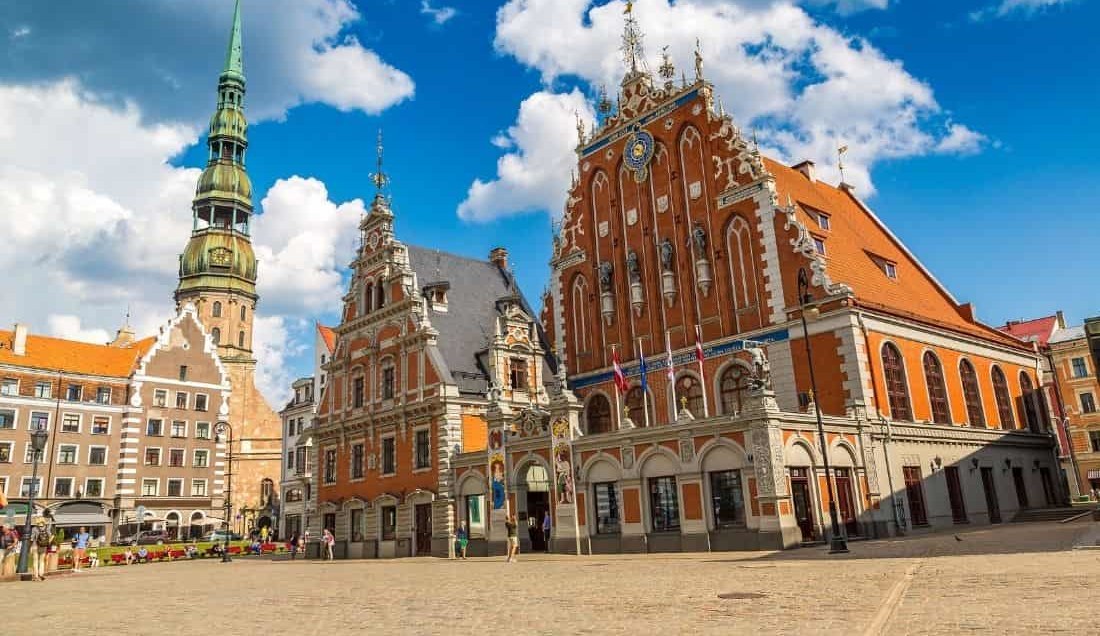 See the House of Blackheads in Riga