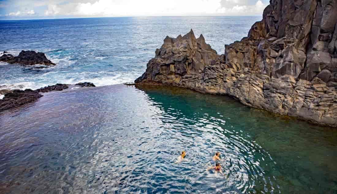 Experience swimming in the natural pools