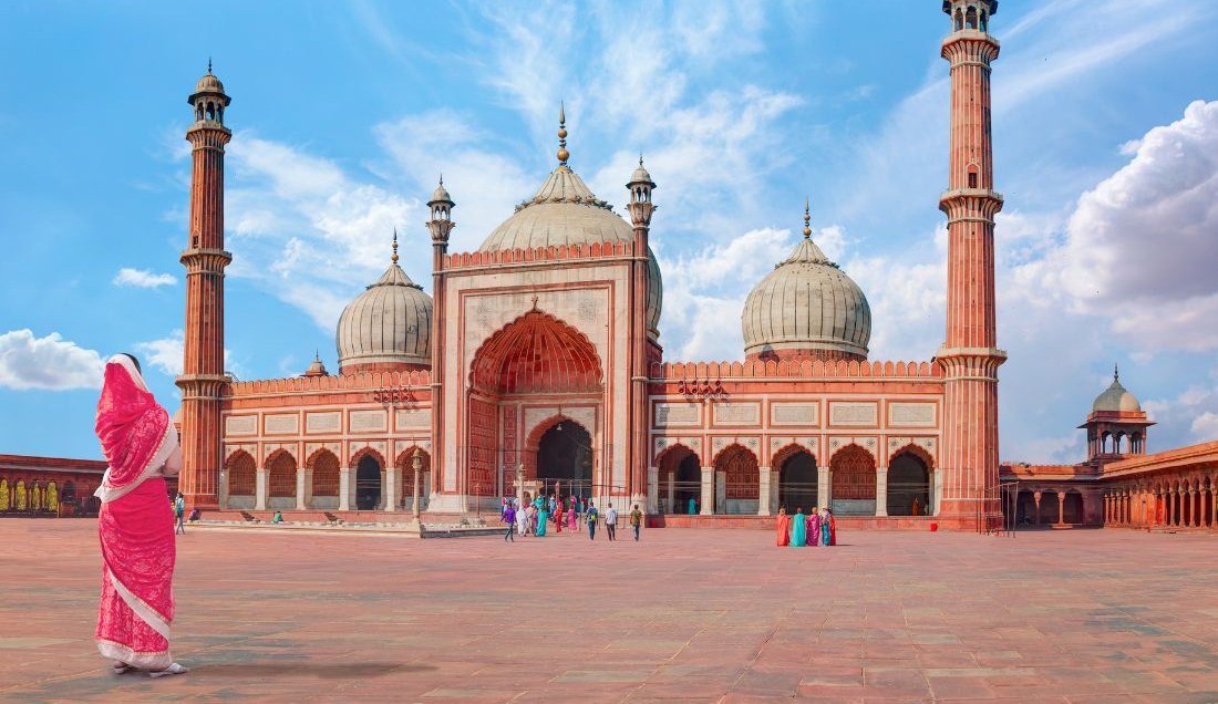 Visit Jama Masjid in Delhi – one of India’s largest and most magnificent mosques.