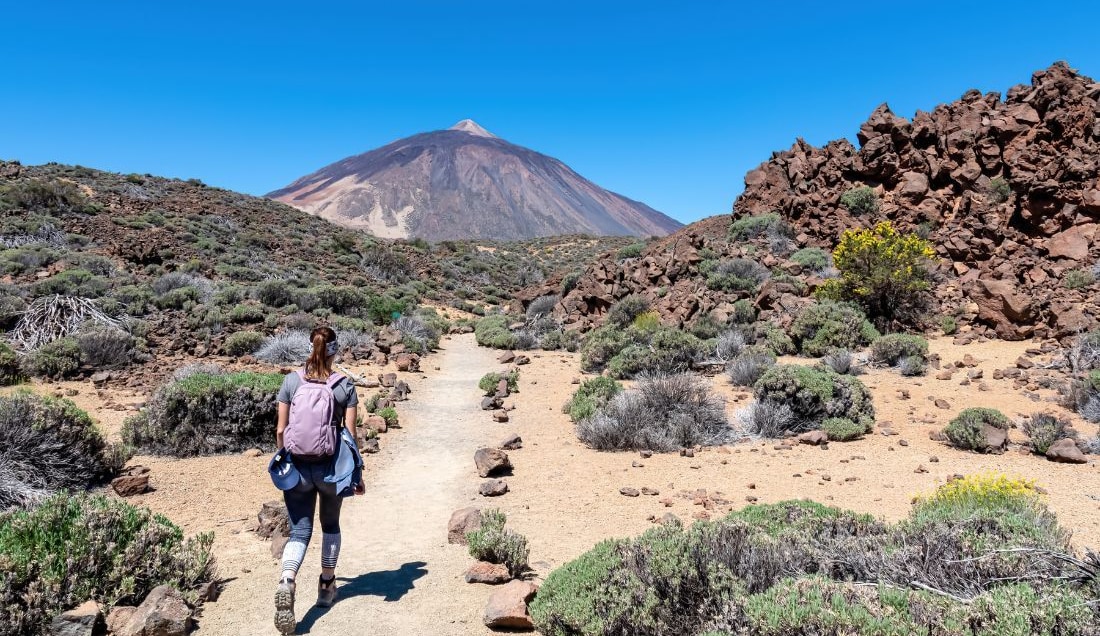 See the remarkable Mount Teide on foot. 