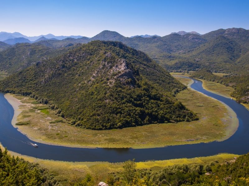 Soak up the views of Rijeka Crnojevića River Bend.