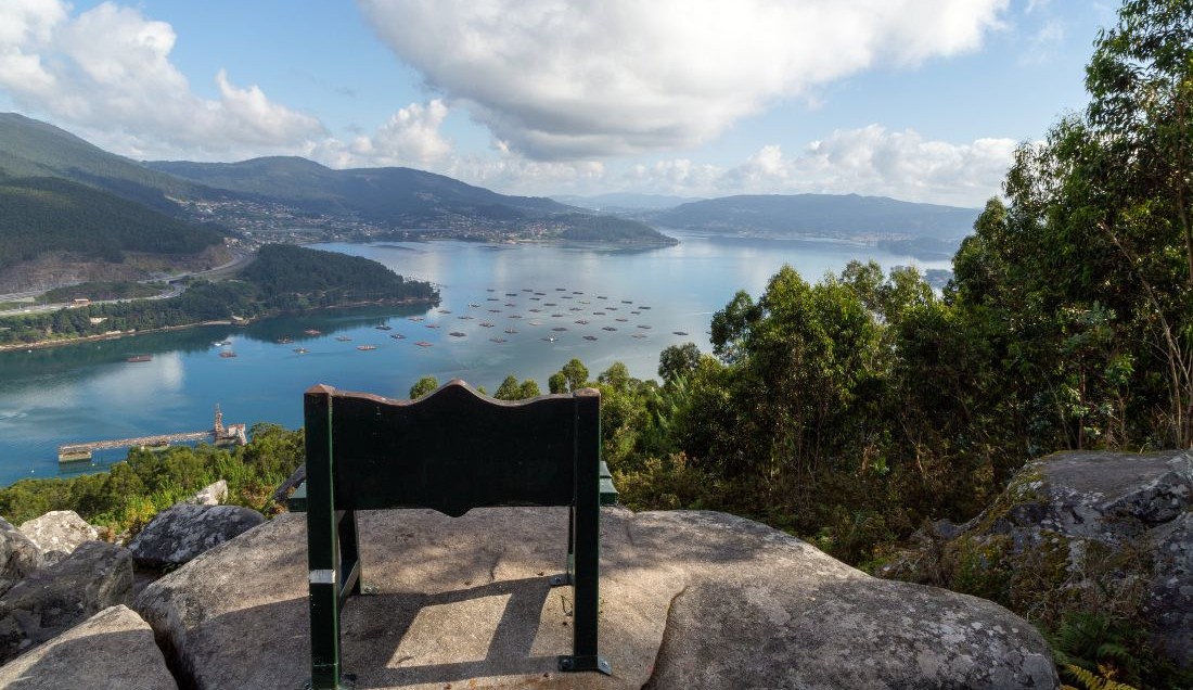 Take in the views over the Bay of Vigo.