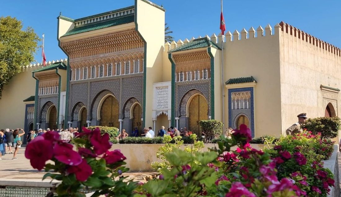 Admire the Royal Palace gates in Fez.