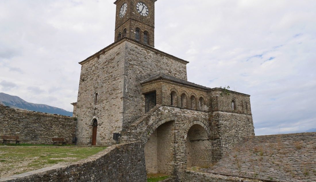 Visit the clock tower at Gjirokastra Castle.