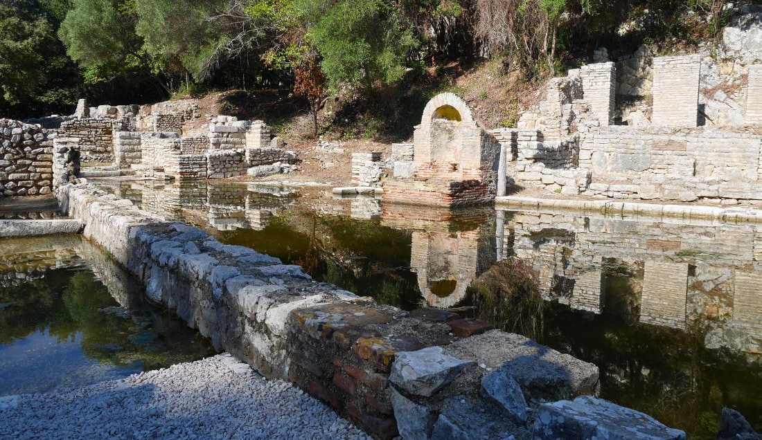Explore the ancient ruins of Butrint.